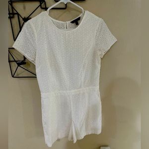 White Banana Republic Factory eyelet romper